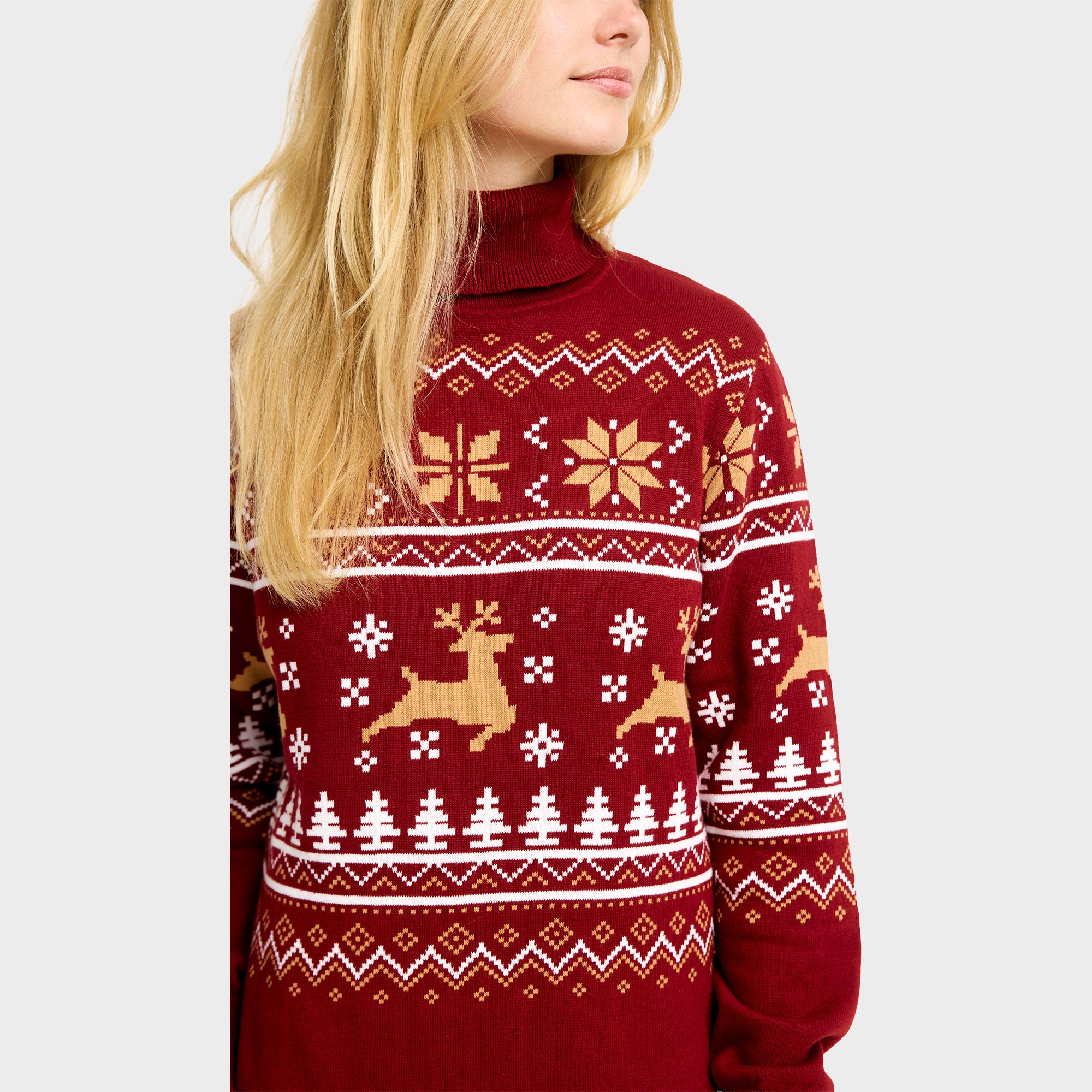 Turtleneck julekjole - Dame.